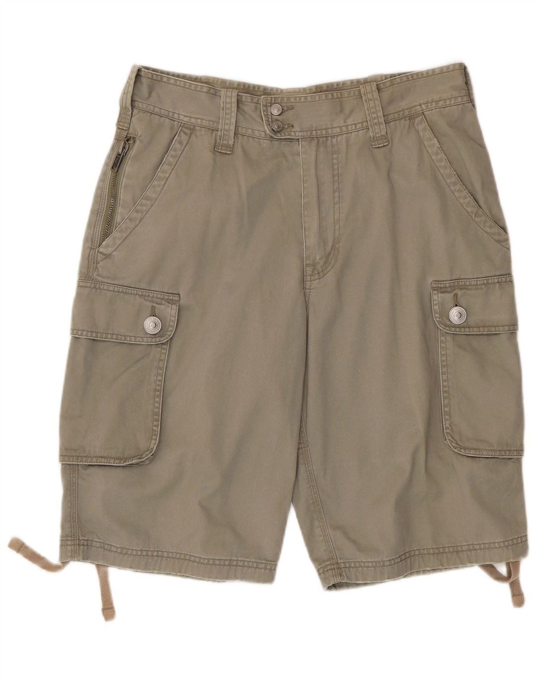 Pantaloncini cargo da uomo BENETTON IT 46 Small W32 Cotone Beige