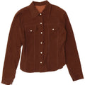 VINTAGE Womens Bomber Jacket UK 12 Medium Brown