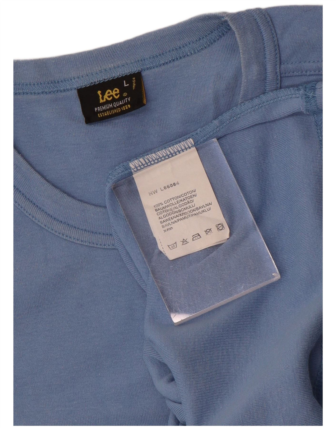 Maglietta da donna Lee Top grande in cotone blu