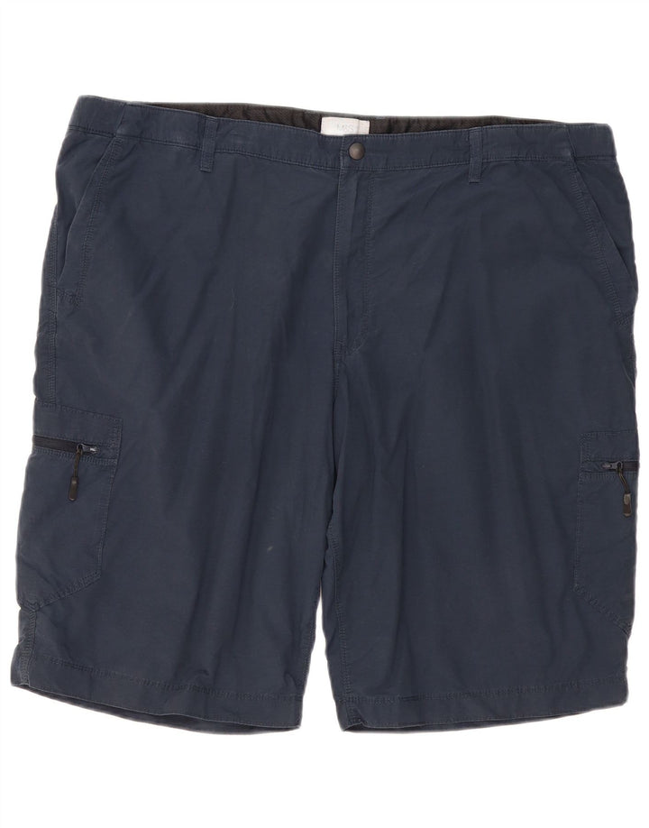Pantaloncini cargo da uomo Marks & Spencer W44 2XL cotone blu navy