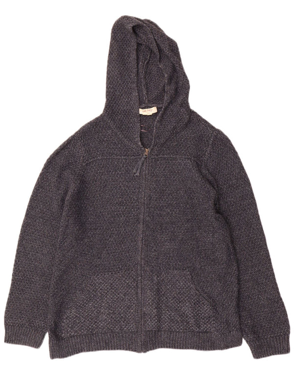 Maglione cardigan con cappuccio da donna Fat Face UK 12 Acrilico grigio medio