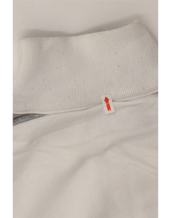 CHAMPION Mens Tracksuit Top Jacket Large White Colourblock Cotton