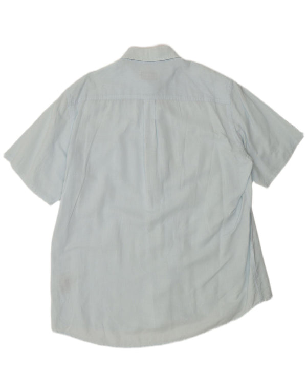 Camicia a maniche corte da uomo Kappa 2XL Lino Blu