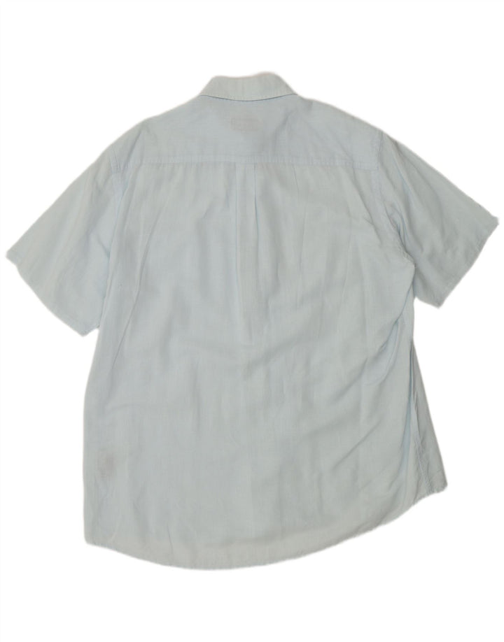 Camicia a maniche corte da uomo Kappa 2XL Lino Blu