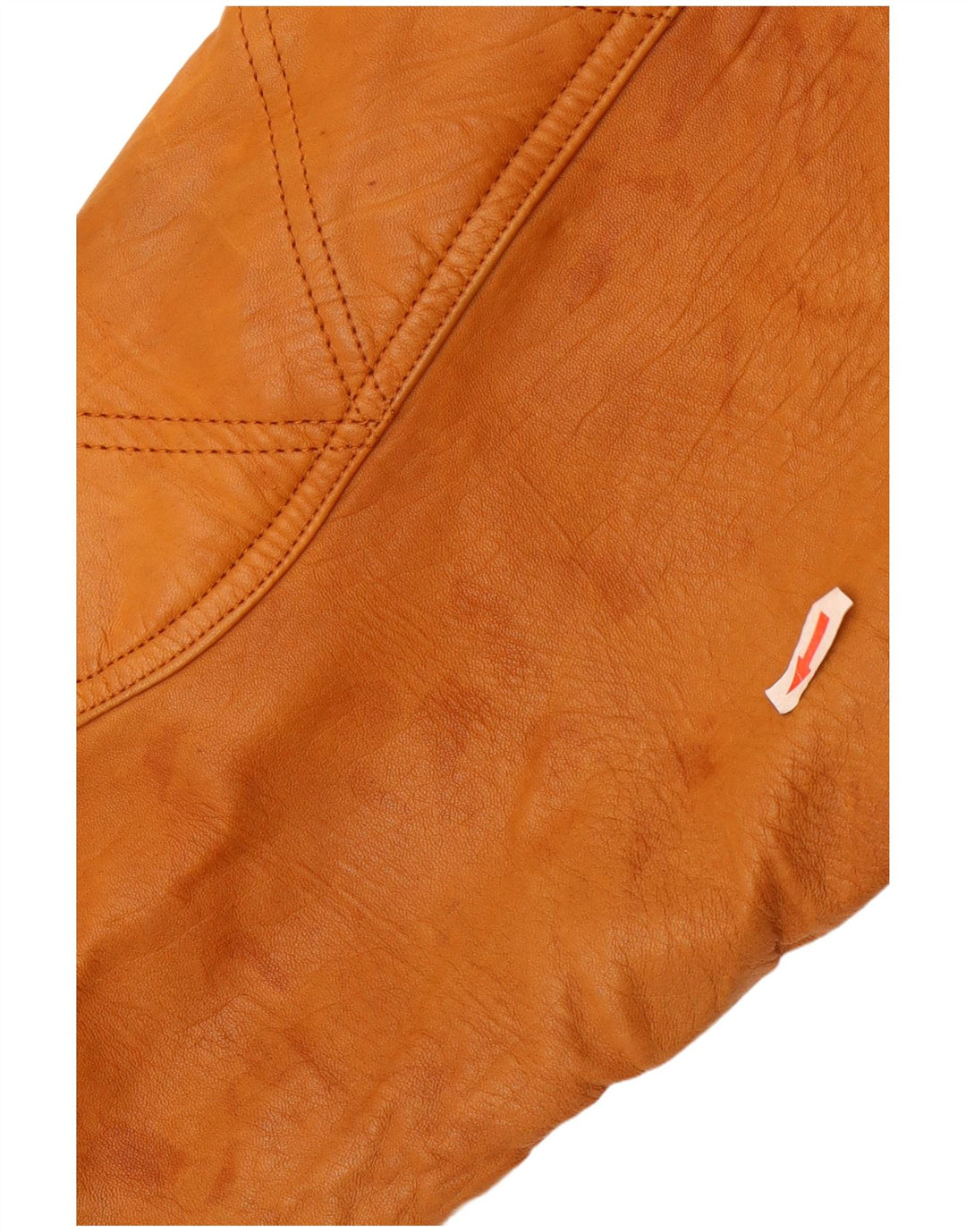 Giacca in pelle vintage da uomo UK 40 grande marrone