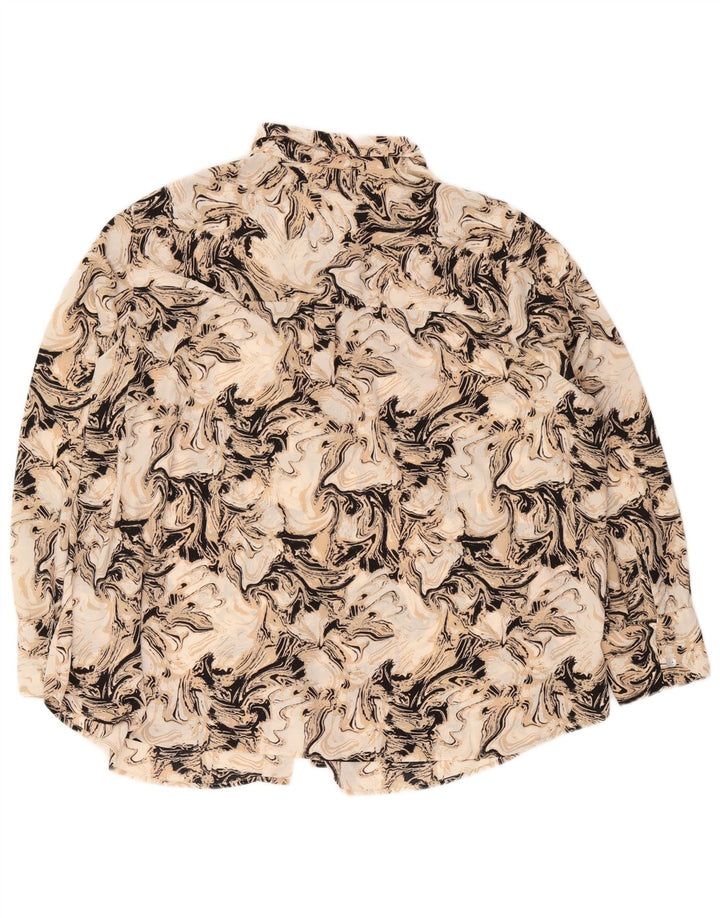 Camicetta da donna con motivo astratto Marks & Spencer UK 22 3XL Marrone