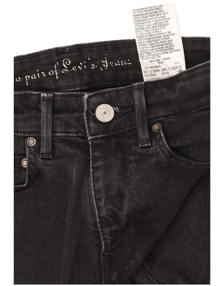 Pantaloni caldi denim da donna Levi's W28 cotone nero medio