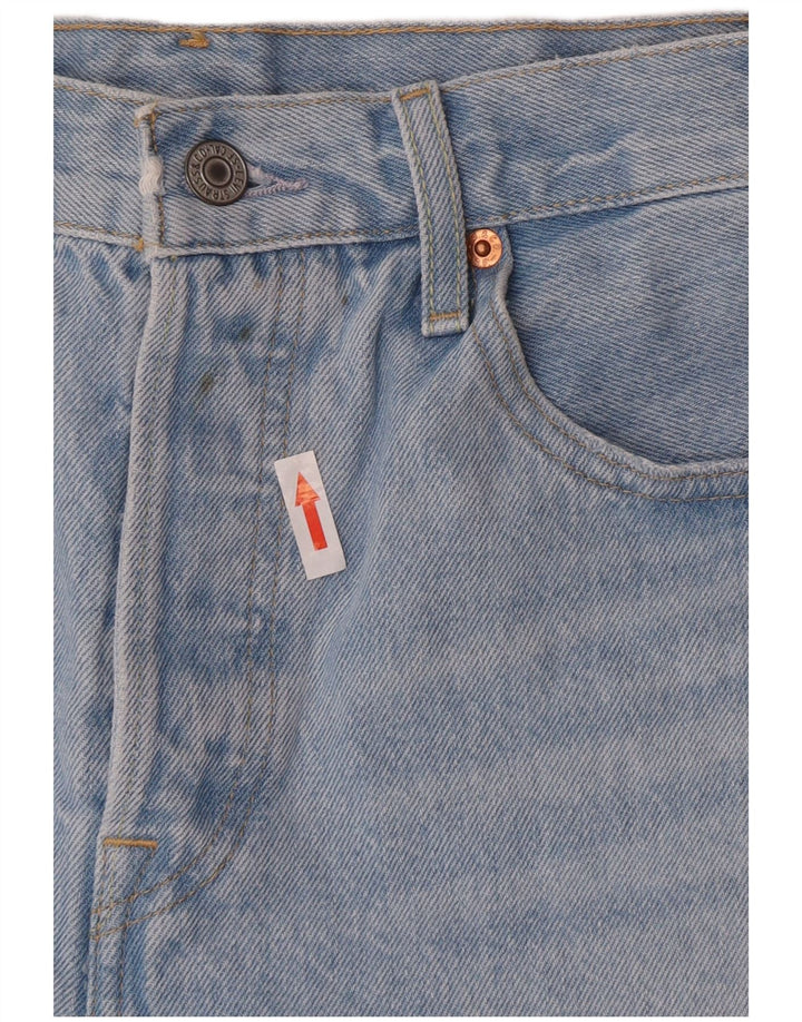 Pantaloni caldi Levi's da donna 501 denim invecchiato W28 blu medio