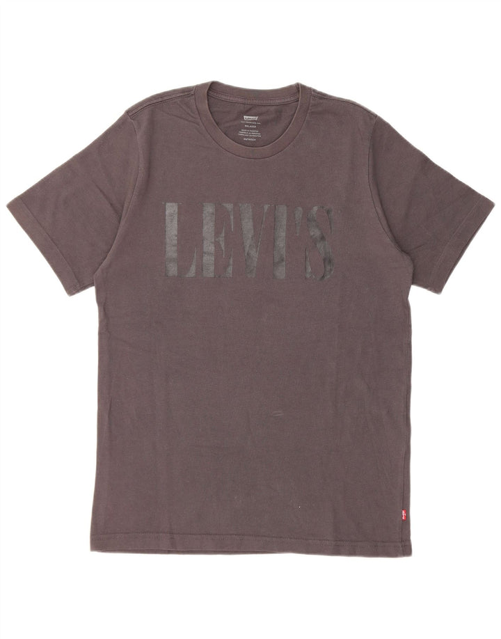 T-shirt grafica rilassata da uomo Levi's Top XS in cotone grigio