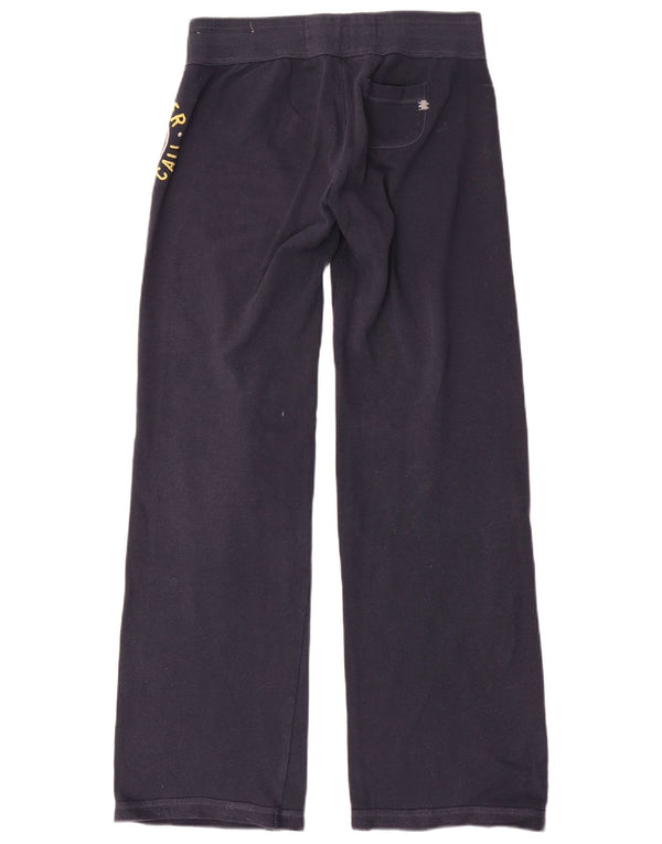 Pantaloni da tuta con grafica da donna HOLLISTER UK 6 XS cotone blu navy