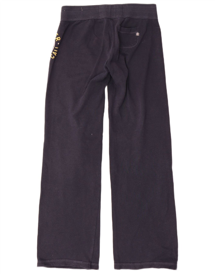 Pantaloni da tuta con grafica da donna HOLLISTER UK 6 XS cotone blu navy