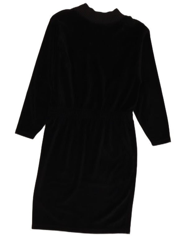 Abito maglione a maniche lunghe da donna Lizsport UK 10 piccolo cotone nero