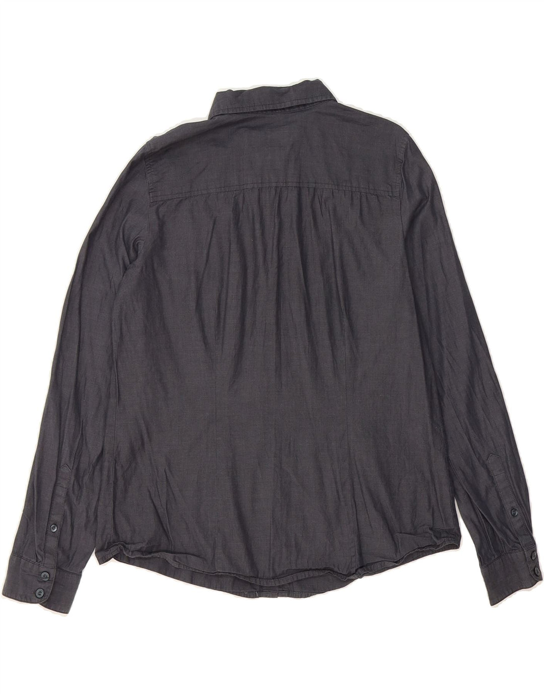 IZOD Womens Shirt UK 14 Medium Grey Cotton Vintage Izod and Second-Hand Izod from Messina Hembry 