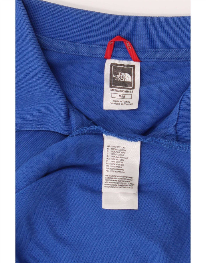 Polo da uomo The North Face in cotone blu medio