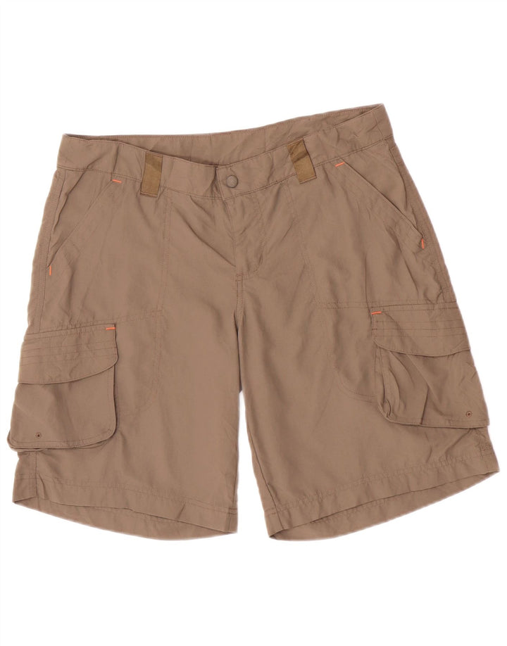 Pantaloncini cargo Columbia da donna UK 16 grandi W34 nylon beige