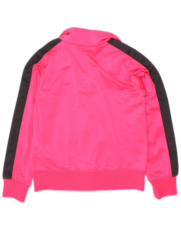 Giacca superiore della tuta da ragazza Nike 3-4 anni XS poliestere color block rosa