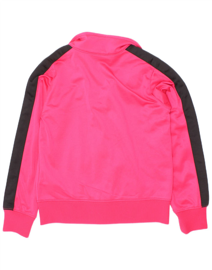 Giacca superiore della tuta da ragazza Nike 3-4 anni XS poliestere color block rosa