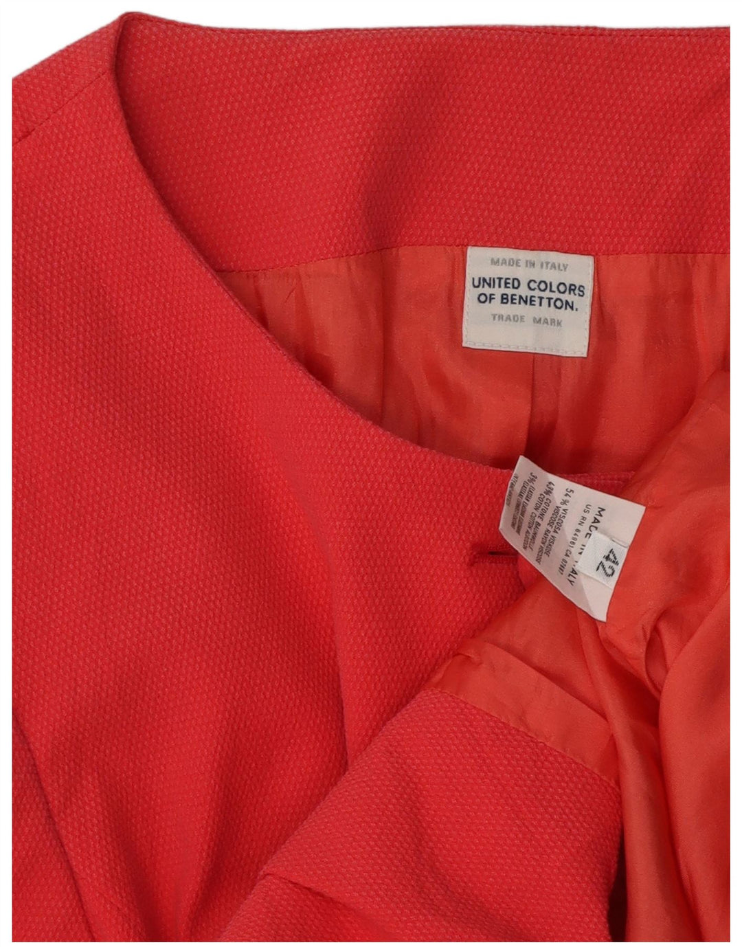 Giacca blazer a maniche corte da donna a 5 bottoni BENETTON IT 42 Rosa medio