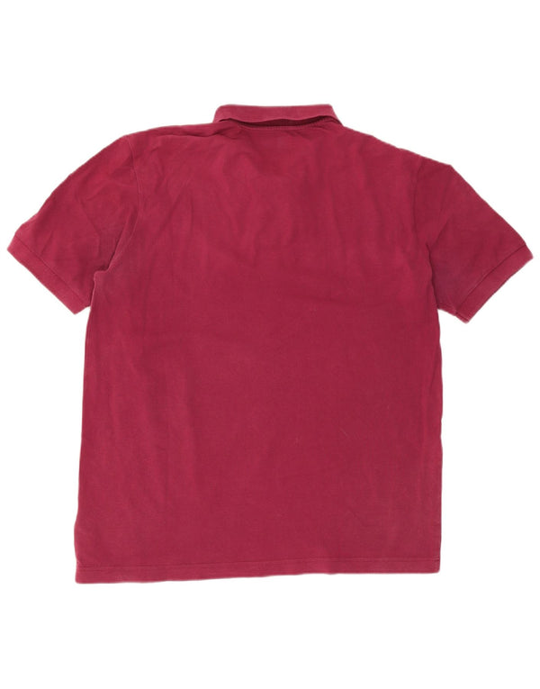Kappa Mens Polo Shirt 2XL Burgundy Cotton
