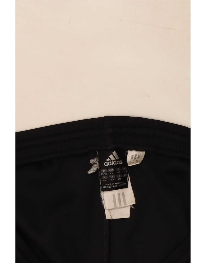 Pantaloni della tuta da ragazzo Adidas 15-16 anni in poliestere nero