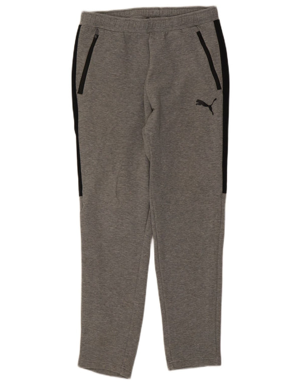 Pantaloni da tuta da uomo Puma Colorblock grigio medio