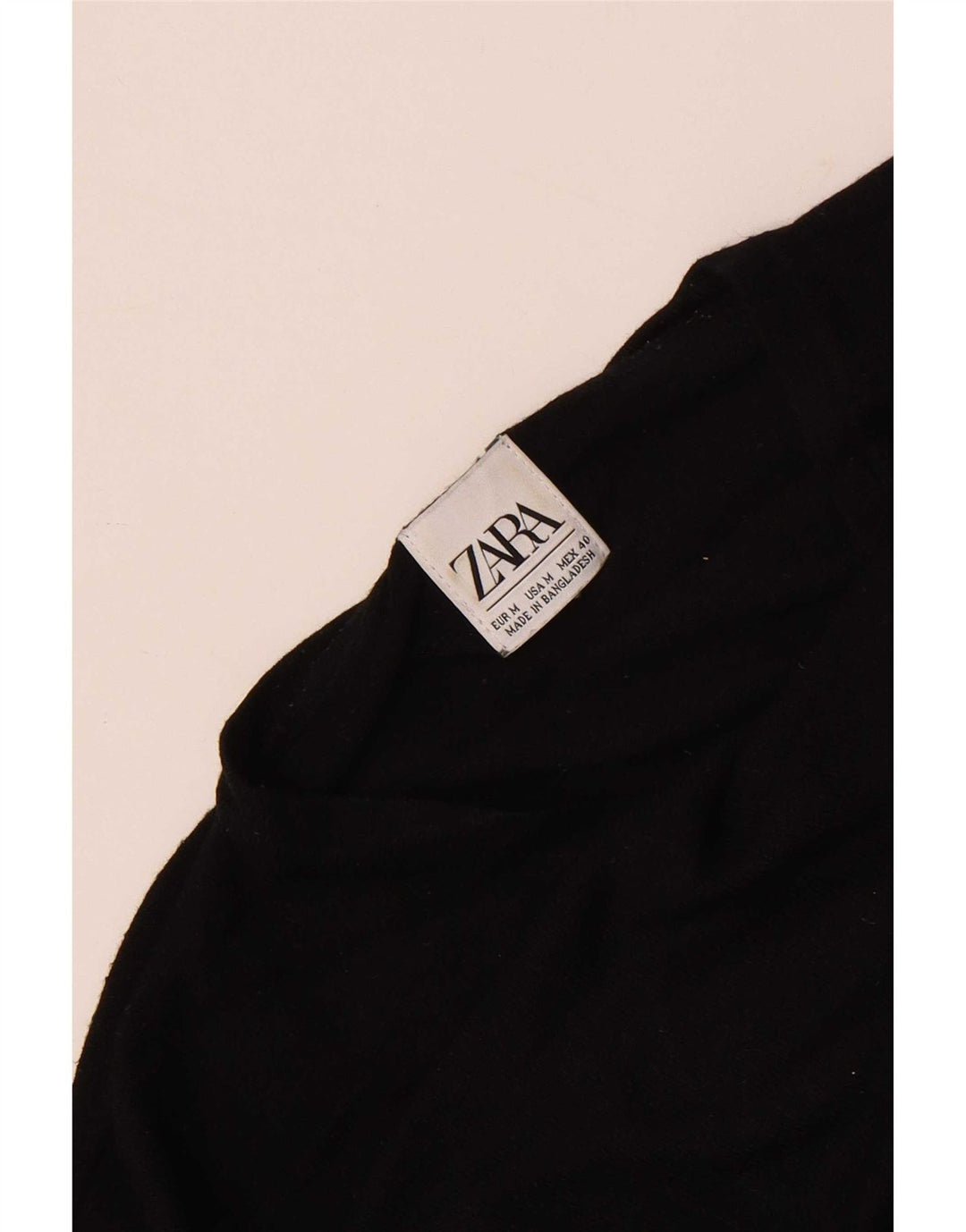Maglione Zara da uomo con scollo a V nero medio