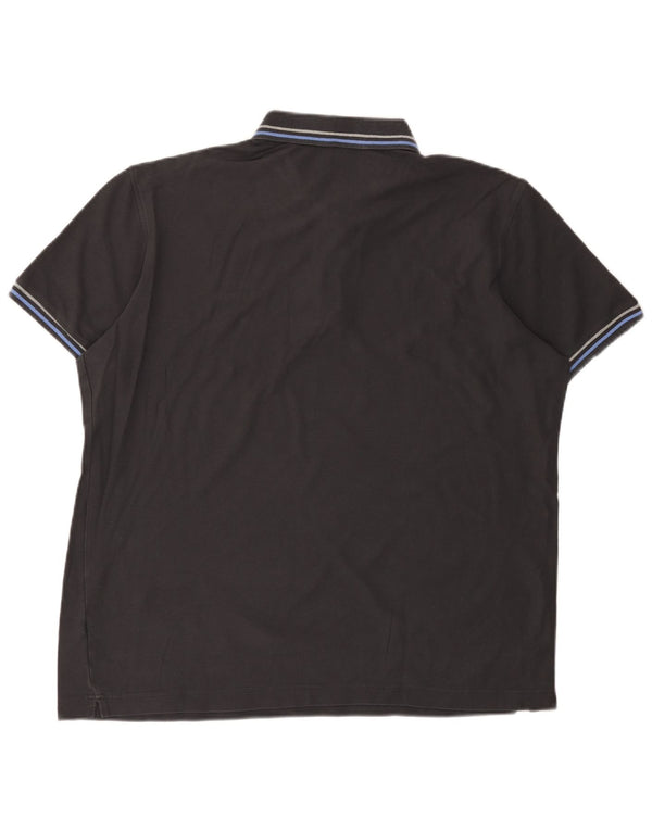 Polo da uomo Lotto Life 2XL in cotone blu navy