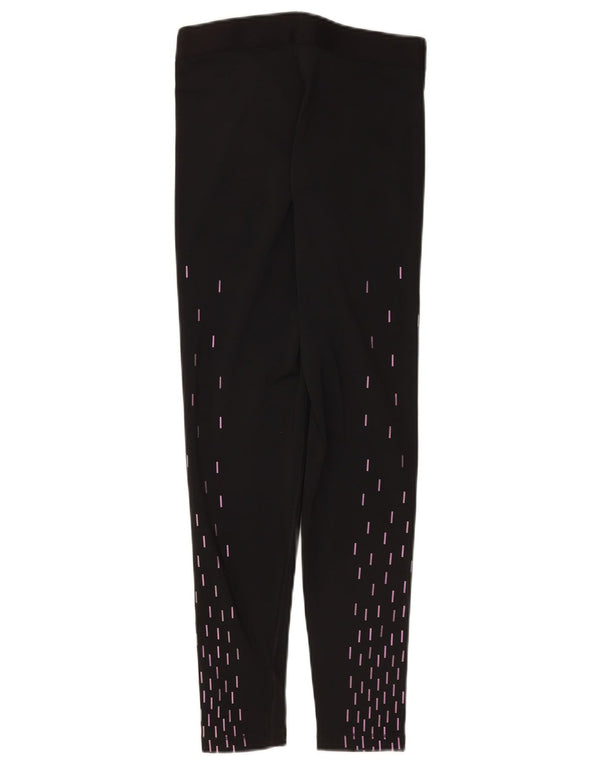 Leggings grafici Nike da donna Dri Fit UK 12 medio nero geometrico