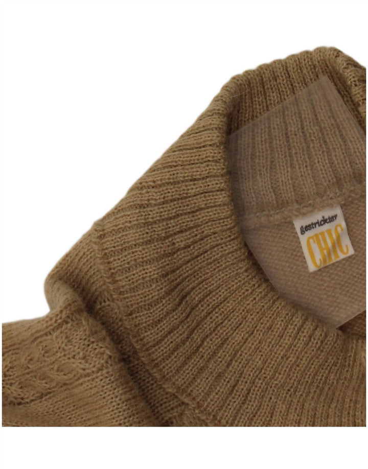 Maglione cardigan da donna CHIC IT 48 XL Beige