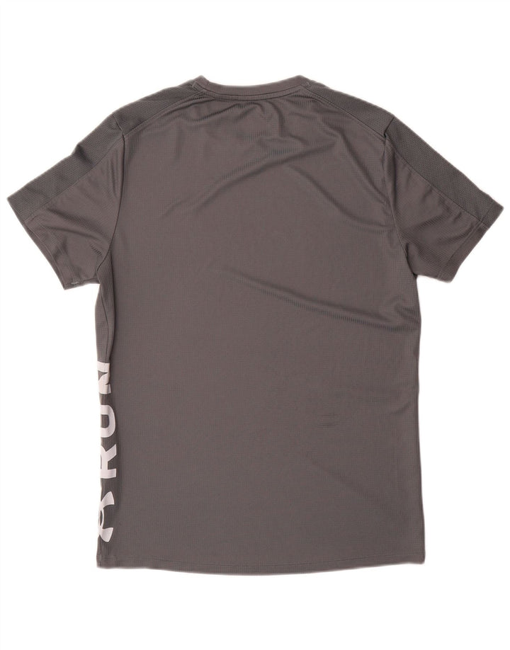 T-shirt grafica da uomo UNDER ARMOUR Heat Gear Top in poliestere grigio medio