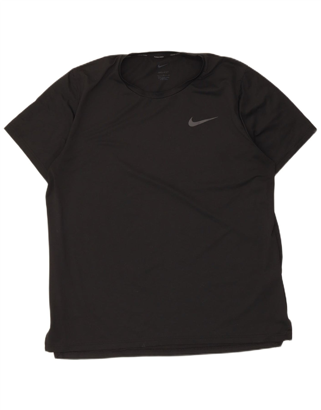 T-shirt Nike Dri Fit da uomo, grande, in poliestere nero