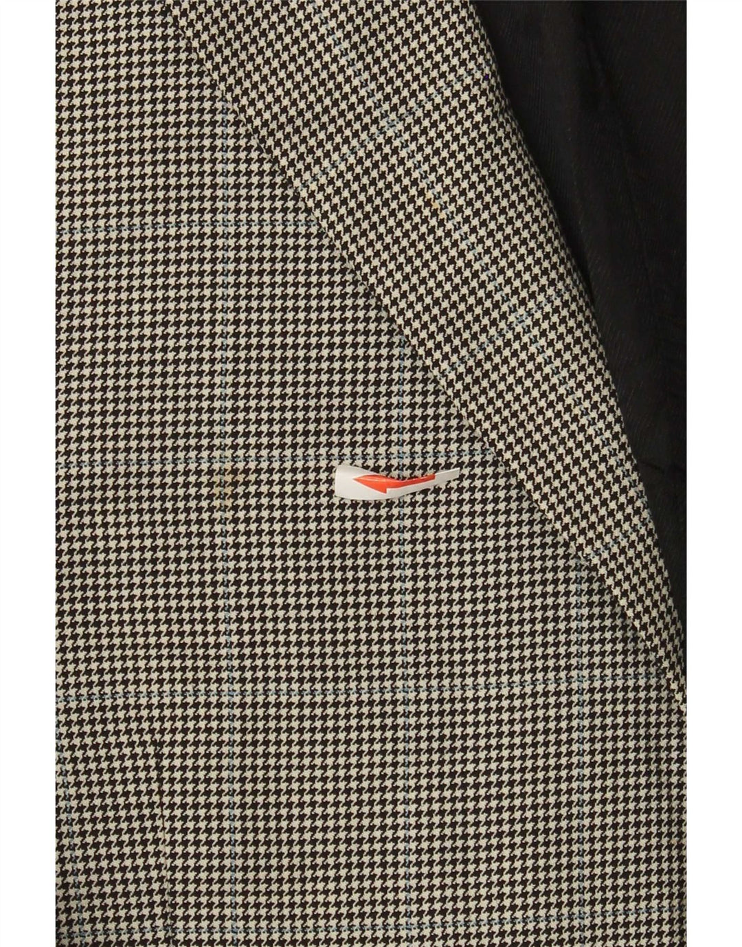 Giacca blazer a 2 bottoni Marks & Spencer da uomo UK 42 grande pied de poule nero