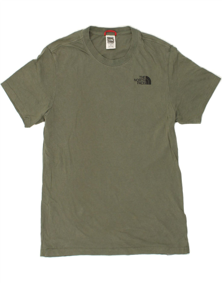 THE NORTH FACE T-shirt grafica da uomo piccola in cotone kaki