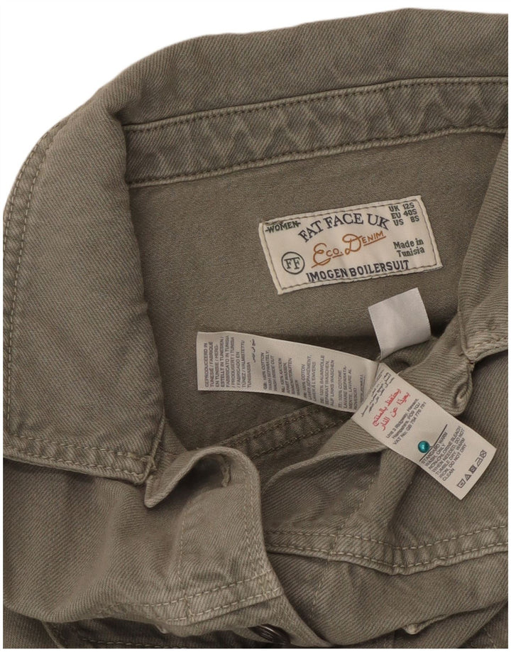 Tuta in denim da donna Fat Face UK 12 Cotone kaki medio