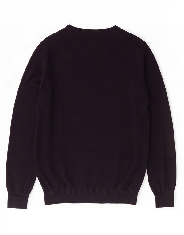 Liu Jo Uomo Maglione con scollo a barca Maglione grande in cotone blu navy