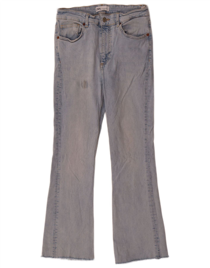 Jeans svasati da donna Zara EU 42 Large W32 L27 cotone blu