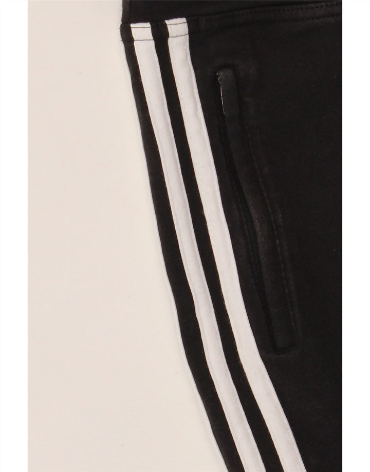 Pantaloni da tuta da donna ADIDAS Capri Joggers UK 16 grandi cotone nero