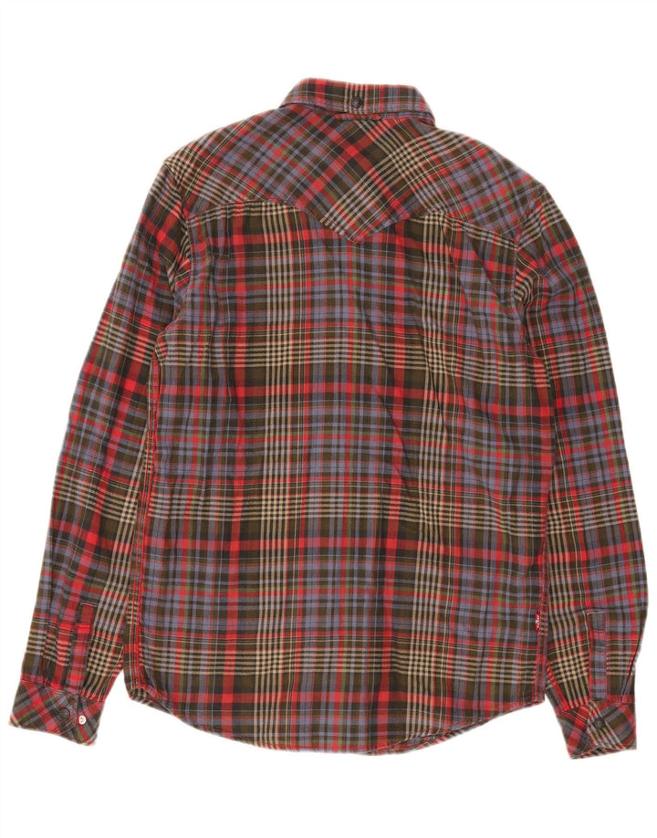 Camicia Levi's da uomo in flanella vestibilità standard, piccolo cotone a quadri multicolore