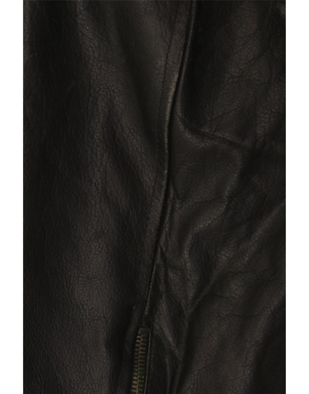 Giacca in pelle vintage da uomo IT 56 3XL Pelle nera