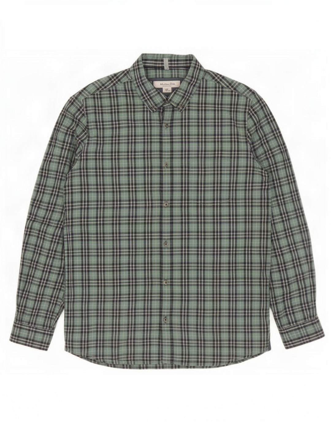 Maglia Massimo Dutti Bambino 13-14 Anni Cotone Verde Check