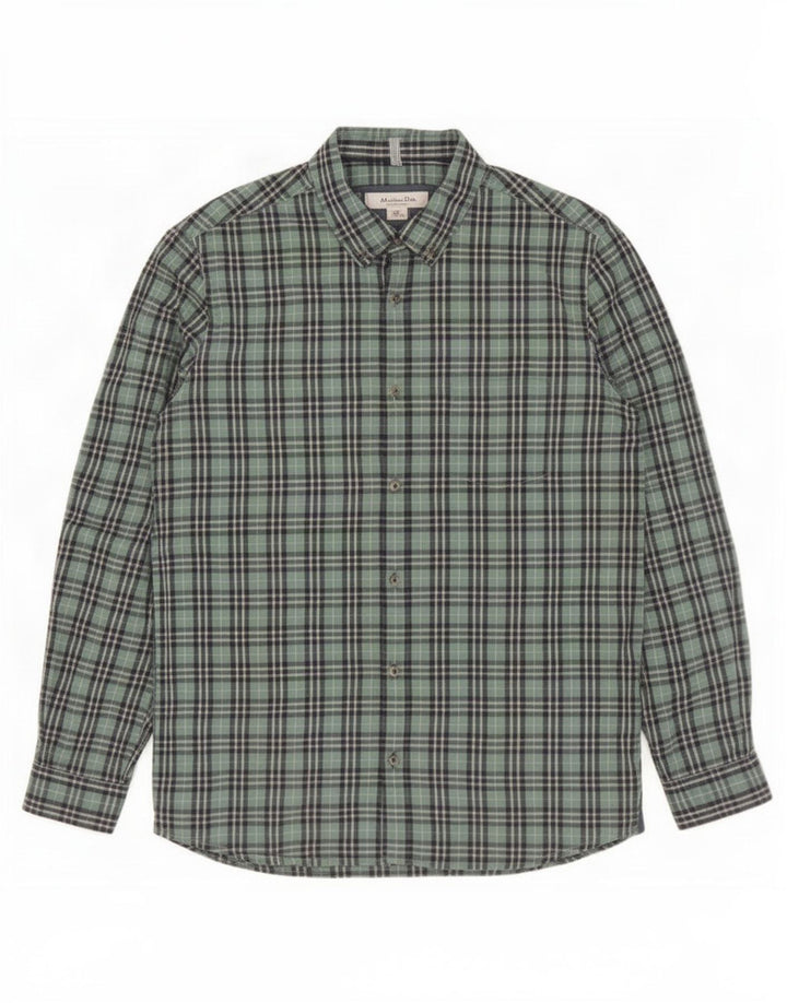 Maglia Massimo Dutti Bambino 13-14 Anni Cotone Verde Check