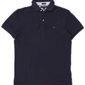 Polo da uomo su misura Tommy Hilfiger in cotone blu navy medio