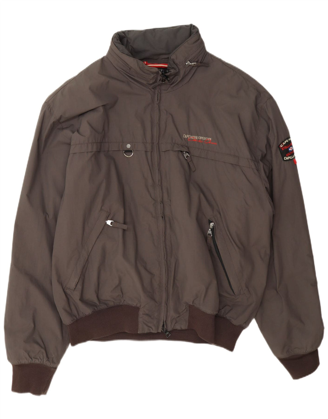 Giubbotto bomber con cappuccio da uomo Cape Horn UK 44 2XL Poliammide marrone