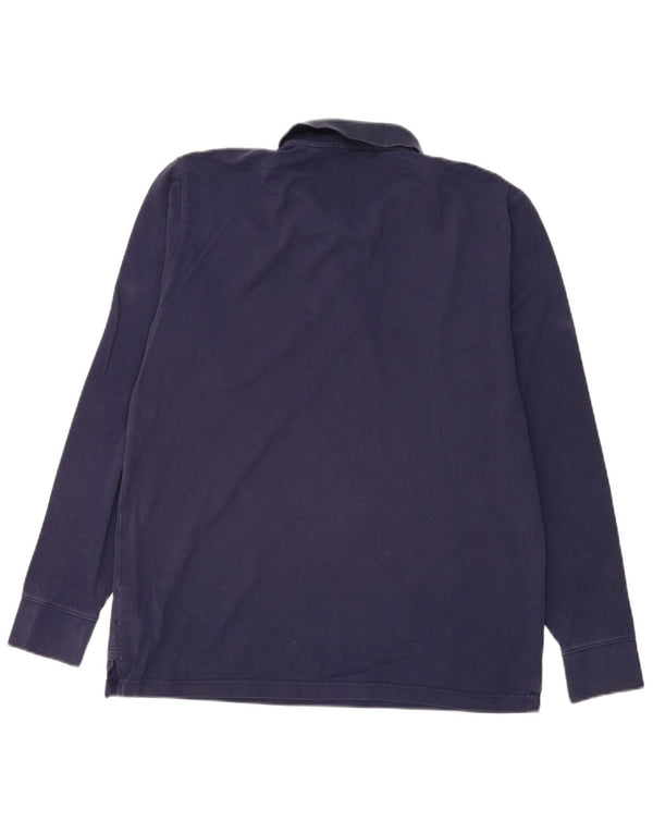 Polo GANT da uomo a maniche lunghe standard XL in cotone blu navy