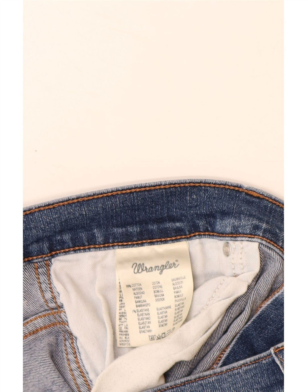 Jeans dritti Crank da donna WRANGLER W36 L32 cotone blu