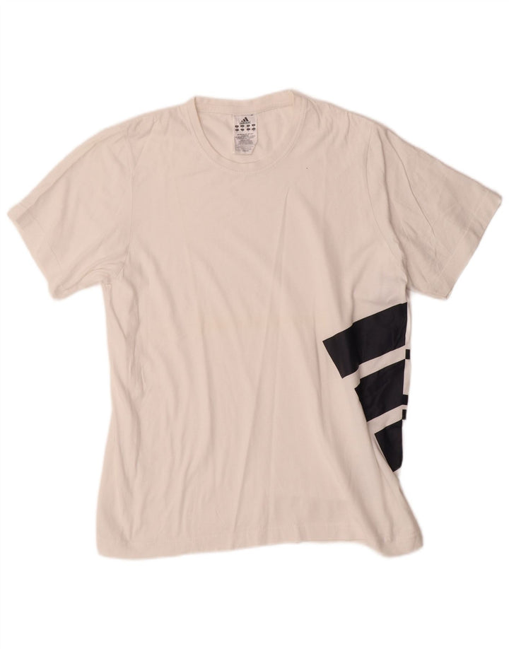 T-shirt grafica da uomo ADIDAS Top piccola bianca