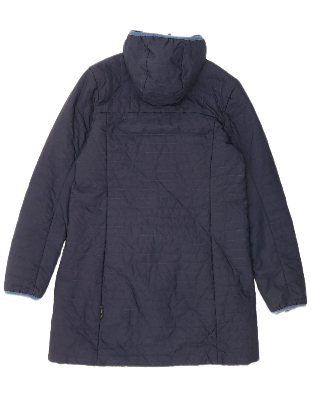 Cappotto imbottito con cappuccio da donna Jack Wolfskin UK 12 medio poliestere blu navy