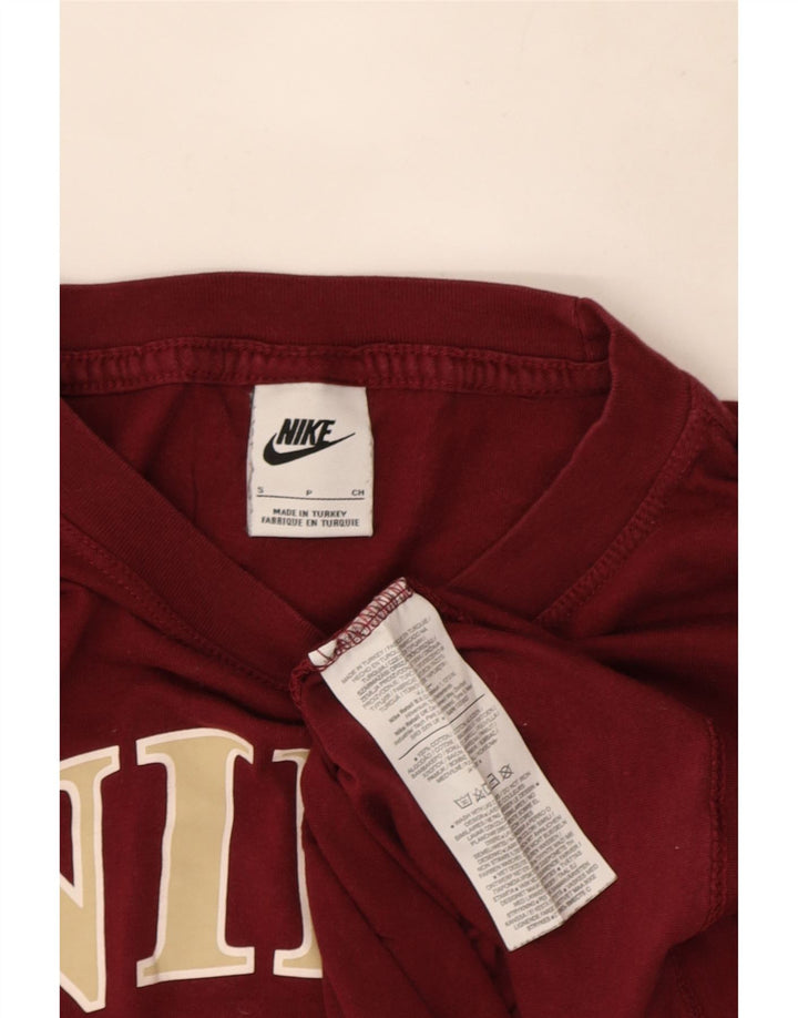T-shirt grafica da uomo Nike Top Small in cotone marrone