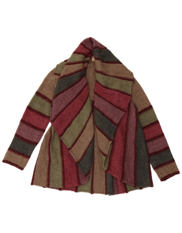 MARLBORO CLASSICS Maglione cardigan da donna UK 10 piccolo multicolore