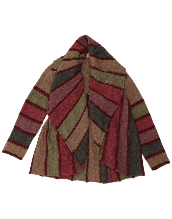 MARLBORO CLASSICS Maglione cardigan da donna UK 10 piccolo multicolore